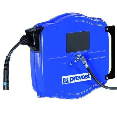 Produktfoto 1 von PREVOST Druckluft-Schlauchaufroller 20 m 260 l/min Schlauch inklusive Innen ø 8 mm, Außen-Ø 14 mm