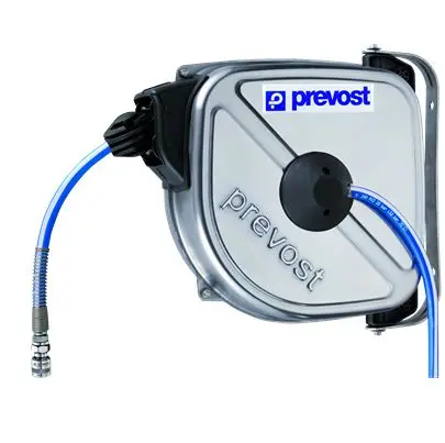 Produktfoto 1 von PREVOST Druckluft-Schlauchaufroller 12 m Schlauch inklusive Innen ø 10 mm, Außen-Ø 14 mm