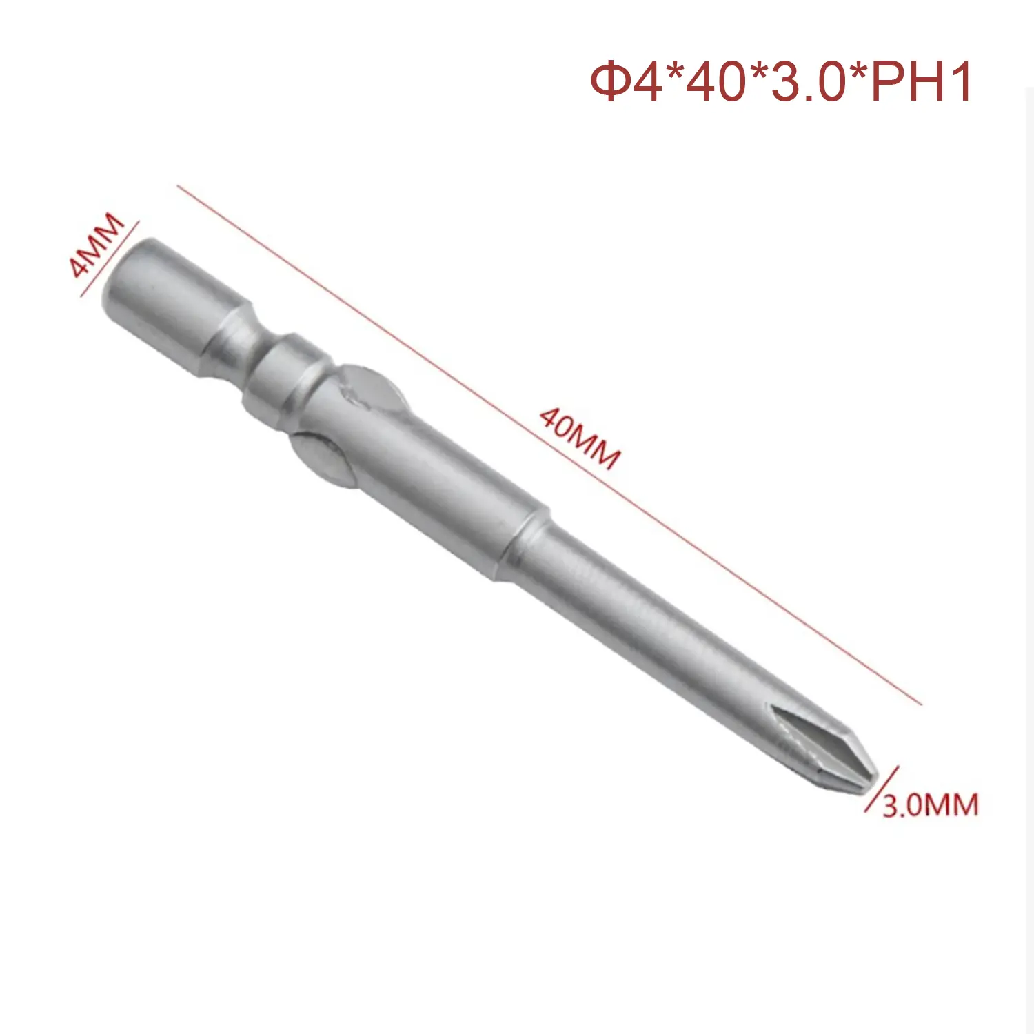 Produktfoto 1 von RS PRO 4 mm PH1 Kreuzschlitz-Schraubendreherbit, Phillips S2 Stahllegierung, 40 mm