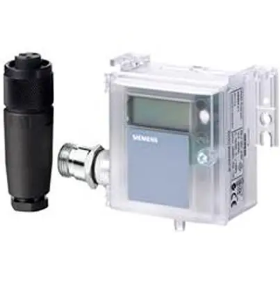 Produktfoto 1 von Siemens QBM4100 Differenzial, Über, Und unter Druck Industrieller Drucksensor 100 Pa, 4 bis 20 mA 300 Pa, für Luft,