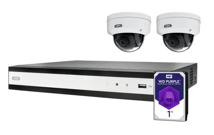 Produktfoto 1 von ABUS Security-Center IR Netzwerk Drahtlos Power Over Ethernet CCTV-Kamera, Beide, 1920 x 1080 pixel, ø 111 mm x 48 mm,