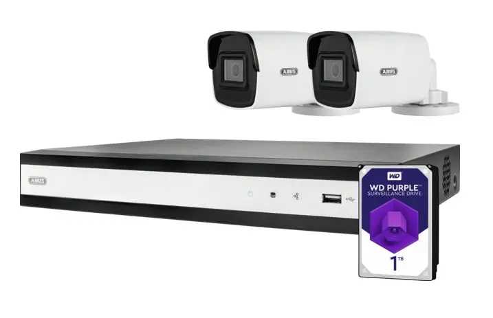 Produktfoto 1 von ABUS Security-Center IR Netzwerk Drahtlos Power Over Ethernet CCTV-Kamera, Beide, 1920 x 1080 pixel, ø 111 mm x 48 mm,