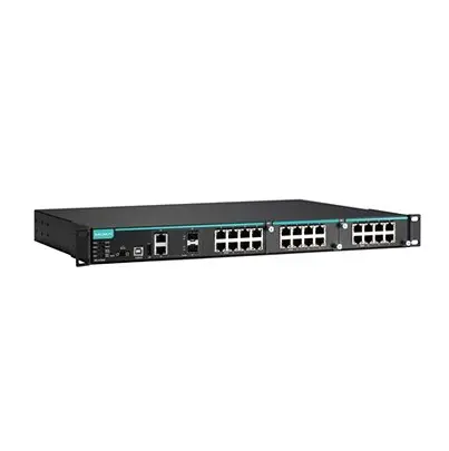 Produktfoto 1 von MOXA IKS-6726A-2GTXSFP-48-T Ethernet-Switch 26-Port Managed RJ-45