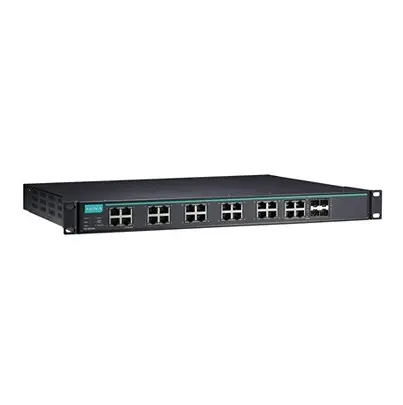 Produktfoto 1 von MOXA IKS-G6524A-20GSFP-4GTXSFP-HV-HV Ethernet-Switch 24-Port Managed USB