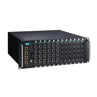 Produktfoto 1 von MOXA ICS-G7752A-4XG-HV-HV Ethernet-Switch PoE 52-Port Managed USB