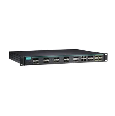 Produktfoto 1 von MOXA ICS-G7828A-4XG-HV-HV-T Ethernet-Switch 28-Port Managed USB