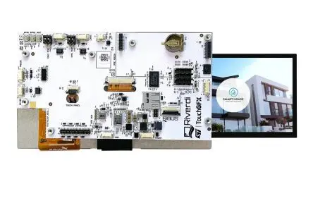 Produktfoto 1 von Riverdi Farb-LCD 7 Zoll RGB Touchscreen Projiziert-kapazitiver Berührungscontroller, 1024 x 600 Pixel, 154.21 x 85.92 mm
