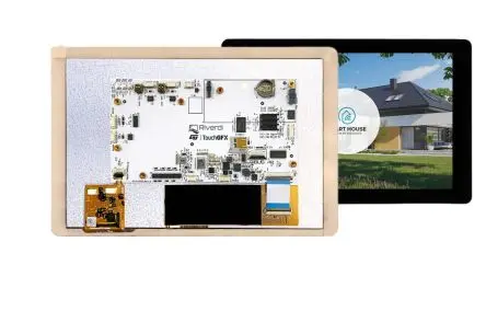 Produktfoto 1 von Riverdi Farb-LCD 10.1 Zoll RGB Touchscreen Projiziert-kapazitiver Berührungscontroller, 1280 x 800 Pixel, 216.96 x