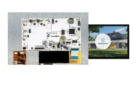 Produktfoto 1 von Riverdi Farb-LCD 10.1 Zoll RGB Touchscreen Projiziert-kapazitiver Berührungscontroller, 1280 x 800 Pixel, 216.96 x