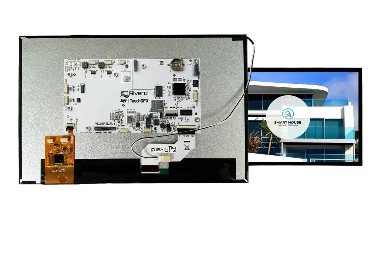 Produktfoto 1 von Riverdi Farb-LCD 12.1 in RGB Touchscreen Projiziert-kapazitiver Berührungscontroller, 1280 x 800 pixel, 261.12 x 163.20