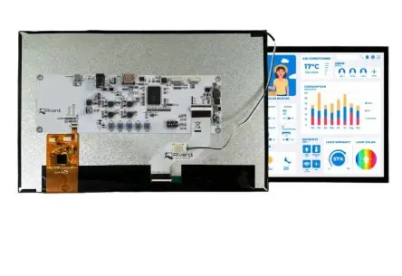 Produktfoto 1 von Riverdi Farb-LCD 12.1 Zoll RGB Touchscreen Projiziert-kapazitiver Berührungscontroller, 1280 x 800 Pixel, 261.12 x