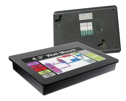 Produktfoto 1 von Display Visions Farb-LCD 4.3 Zoll RS485 Touchscreen Pcap, 480 x 272 Pixel