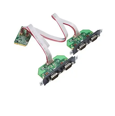 Produktfoto 1 von MOXA Mini-PCI Express Serielle Karte Seriell, 4-Port DB9-Stecker 921.6 kbps 128 bit