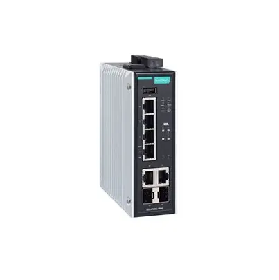 Produktfoto 1 von MOXA EDS-P506E-4PoE-2GTXSFP Ethernet-Switch PoE 6-Port Managed RJ-45