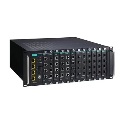 Produktfoto 1 von MOXA ICS-G7852A-4XG-HV-HV Ethernet-Switch PoE 52-Port Managed USB