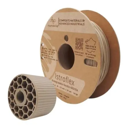 Produktfoto 1 von NANOVIA Flexibel 3D-Druckmaterial, Beige, 2.85 mm, Fused Filament Fabrication (FFF), 2 kg