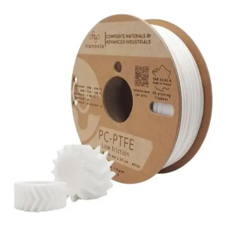 Produktfoto 1 von NANOVIA Polycarbonat 3D-Druckmaterial, Weiß, 1.75 mm, Fused Filament Fabrication (FFF), 2 kg