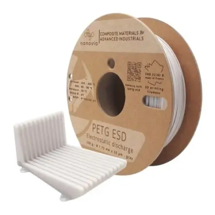 NANOVIA PET-G 3D-Drucker Filament zur Verwendung mit Drucker, Grau, 2.85 mm, Fused Deposition Modeling (FDM), 500 g