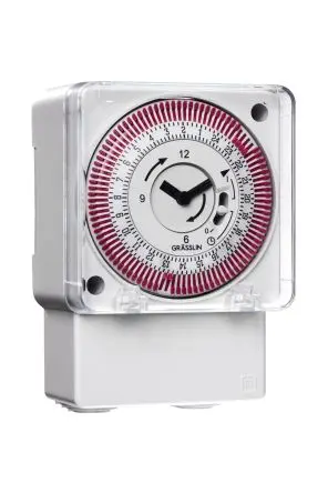 Produktfoto 1 von Grässlin Analog tactic 211 A Zeitschaltuhr 230V ac, Minuten, 1-Kanal