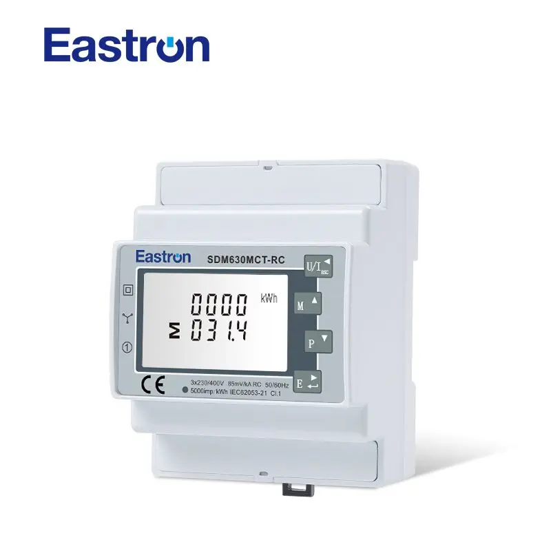 Produktfoto 1 von Sifam Tinsley SDM630 Energiemessgerät LCD 94.5 mm x 72 mm 3-phasig / 3-phasig 2 Ausg. Impulsausgang