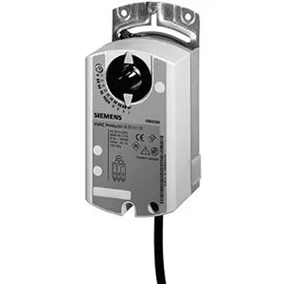 Produktfoto 1 von Siemens 1.5 m² Drosselklappenantrieb, 10 Nm Hilfsschalter integriert, 2 Positionen, 3 Positionen, 0.8 W, 24 V