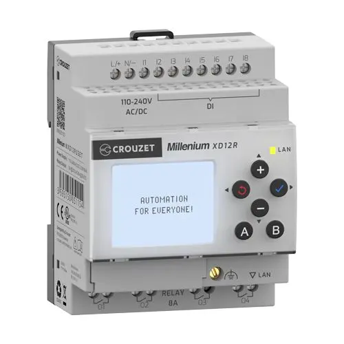 Crouzet MXD SPS E/A-Modul, 8 Eing. Relais Ausg.Typ Digital Eing.Typ für Anwendungen in der industriellen