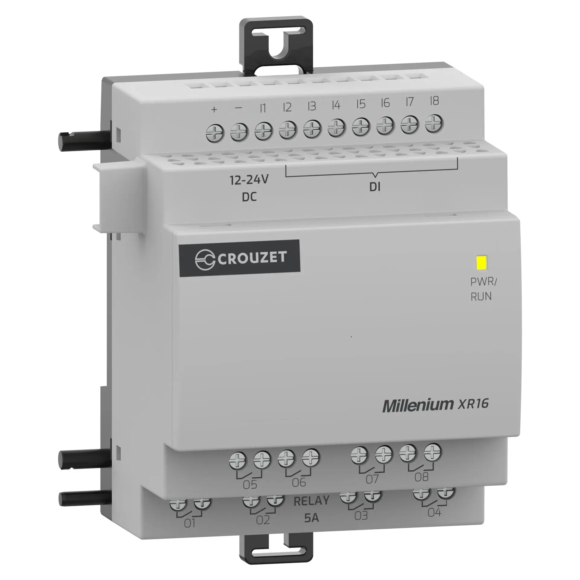 Crouzet MXR SPS E/A-Modul, 8 Eing. Relais Ausg.Typ Digital Eing.Typ für Logik-Controller der Millenium-Serie 24 V