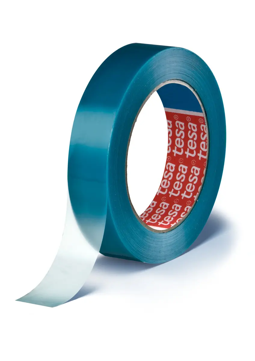 Produktfoto 1 von Tesa Tesa 64250 Packband, Mono-orientiertes Polypropylen, Blau, Klar, Stärke 79 μm, 50 mm x 66 m