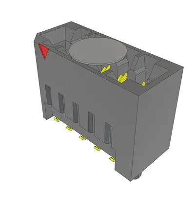 Produktfoto 1 von Samtec MEC2 Leiterplattenleiste Vertikal, 10-polig / 2-reihig, Raster 2 mm Raster Oberfläche, Ummantelt