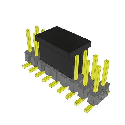 Produktfoto 1 von Samtec TSM Leiterplattenleiste Vertikal, 18-polig / 2-reihig, Raster 2.54 mm Raster Oberfläche, Unisoliert