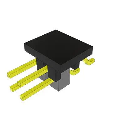Produktfoto 1 von Samtec TSM Leiterplattenleiste Horizontal, 4-polig / 2-reihig, Raster 2.54 mm Raster Oberfläche, Unisoliert