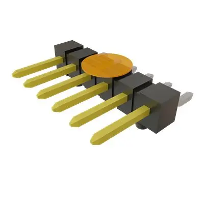 Produktfoto 1 von Samtec TSM Leiterplattenleiste Horizontal, 6-polig / 1-reihig, Raster 2.54 mm Raster Oberfläche, Unisoliert