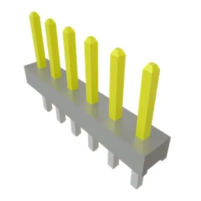 Produktfoto 1 von Samtec TMM Leiterplattenleiste gewinkelt, 6-polig / 1-reihig, Raster 2 mm Raster Oberfläche, Unisoliert