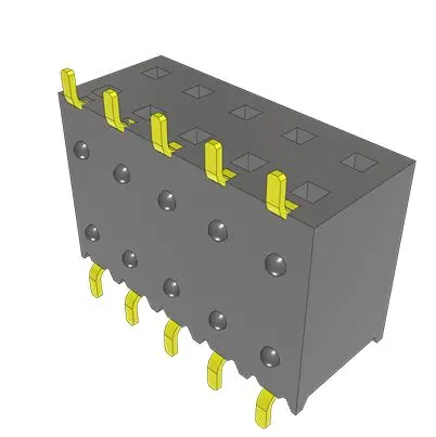 Produktfoto 1 von Samtec SSM Leiterplattenbuchse Horizontal Oberfläche 5-polig / 2-reihig, Raster 2.54 mm Lot