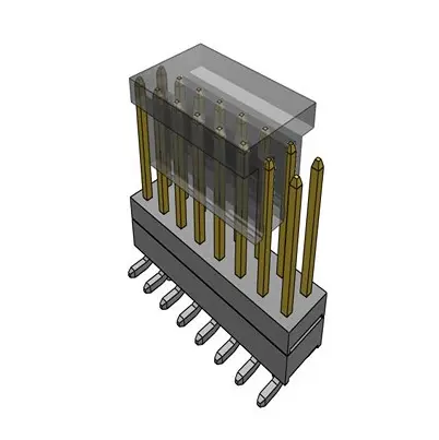 Produktfoto 1 von Samtec TW Leiterplattenleiste Gerade, 16-polig / 2-reihig, Raster 2 mm Raster Oberfläche, Unisoliert