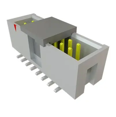 Produktfoto 1 von Samtec HTST Leiterplattenleiste gewinkelt, 16-polig / 2-reihig, Raster 2.54 mm Raster Oberfläche, Ummantelt