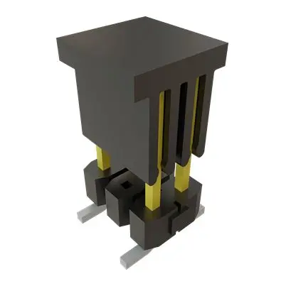 Produktfoto 1 von Samtec TSM Leiterplattenleiste 6°, 6-polig / 2-reihig, Raster 2.54 mm Raster Oberfläche, Unisoliert