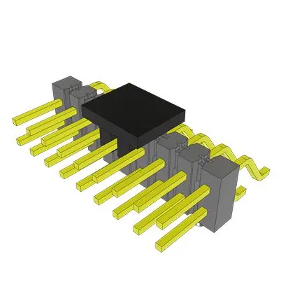 Produktfoto 1 von Samtec TSM Leiterplattenleiste Horizontal, 18-polig / 2-reihig, Raster 2.54 mm Raster Oberfläche, Unisoliert