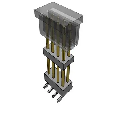 Produktfoto 1 von Samtec TW Leiterplattenleiste Gerade, 8-polig / 2-reihig, Raster 2 mm Raster Oberfläche, Unisoliert