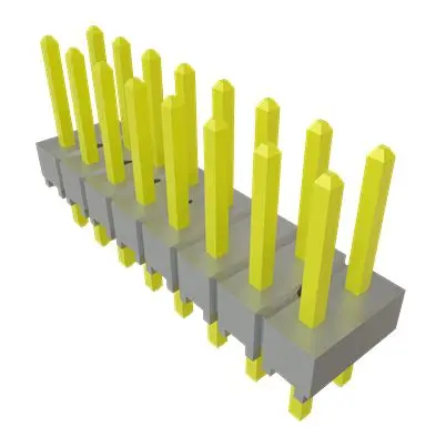 Samtec TSW Leiterplattenleiste Gerade, 16-polig / 2-reihig, Raster 2.54 mm Raster Durchsteckmontage, Unisoliert