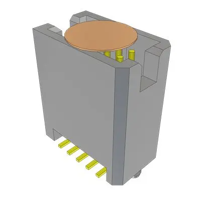 Produktfoto 1 von Samtec TFM Leiterplattenleiste Gerade, 10-polig / 2-reihig, Raster 1.27 mm Raster Oberfläche, Ummantelt