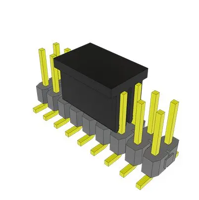 Produktfoto 1 von Samtec TSM Leiterplattenleiste Vertikal, 18-polig / 2-reihig, Raster 2.54 mm Raster Oberfläche, Unisoliert