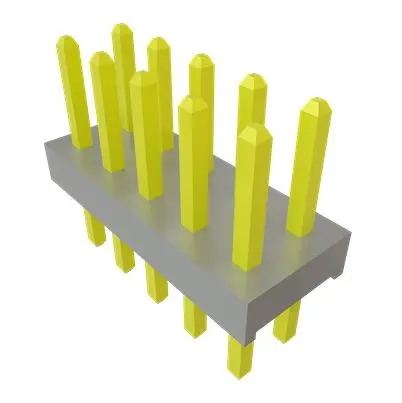 Produktfoto 1 von Samtec TMM Leiterplattenleiste gewinkelt, 10-polig / 2-reihig, Raster 2 mm Raster Oberfläche, Unisoliert