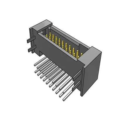 Produktfoto 1 von Samtec TFM Leiterplattenleiste gewinkelt, 20-polig / 2-reihig, Raster 1.27 mm Raster Oberfläche, Ummantelt