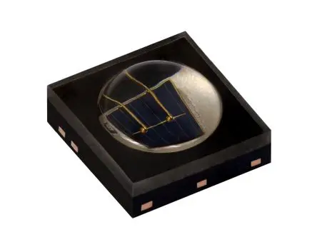 Produktfoto 1 von AEC-Q102 Vishay VSMA1094 Power IR-Diode, SMD 1250 mW, 950 nm, 205 mW/sr, 60 °, Oberfläche