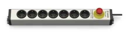 Produktfoto 1 von Ehmann 819 Typ F Steckdosenleiste, 7-fach 16A CEE 7/7 Deutscher Schuko / Französisch, 4.7m Kabel, 230V