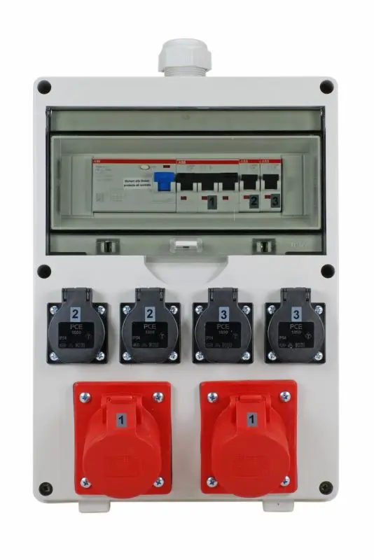 Produktfoto 1 von Ehmann 530 Typ F Steckdose, 6-fach 16A CEE 400 V-16 A, 400 V