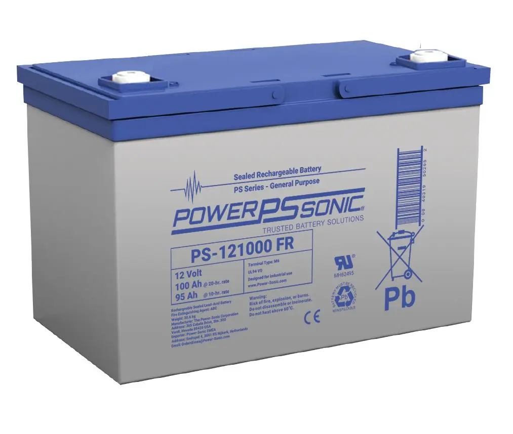 Produktfoto 1 von Power Sonic Abgedichteter Bleiakku, 12V / 100Ah, M6-Anschluss