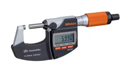 Produktfoto 1 von Mitutoyo Batteriebetrieben Mikrometer Metrisch, 0 mm bis 25 mm / ±1 μm