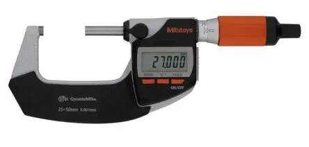 Produktfoto 1 von Mitutoyo Batteriebetrieben Mikrometer Metrisch, 25 mm bis 50 mm / ±1 μm